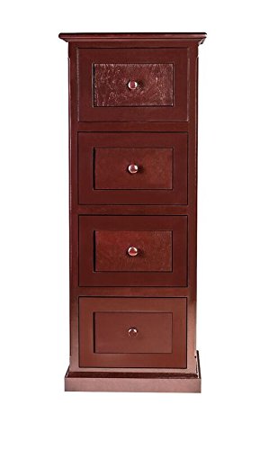 FOREST DESIGNS Traditional Alder Four Drawer File Cabinet, 22" W x 56" H x 21" D - Antique Alder