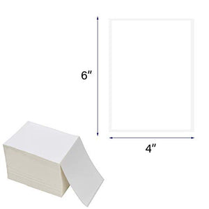 OausTect 4x6 Shipping Label 20000 Fanfold Labels for Rollo, Zebra Direct Thermal Printer, with Perforations - 20 Stack (20 Stack/20000 Labels)