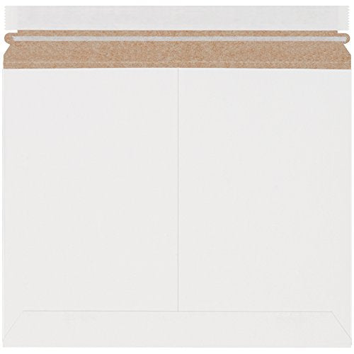 Aviditi Chipboard Utility Flat Mailer, 9-3/4" X 12-1/4", 0.018" Thick, White, Case of 200 (RMU129W)