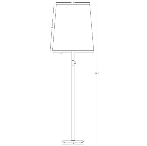 Robert Abbey Lighting Rico Espinet Buster Aged Brass Floor Lamp