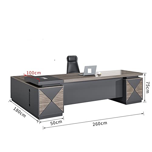 TAPIVA Office Desk Boss Table - Single Person Manager Table & Chair Combination
