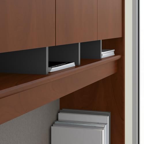 Bush Business Furniture Series C Office Desk with Hutch and File Cabinet