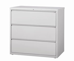 Pro Series Three Drawer Lateral File Cabinet, Light Gray, 42 inches Wide (22351)