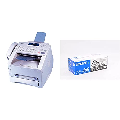 Brother PPF4750E IntelliFax 4750e High-Performance Business-Class Laser Fax & TN-460 DCP-1200 1400 FAX-4750 5750 8350 HL-1030 P2500 MFC-8300 8500 Toner Cartridge (Black) in Retail Packaging