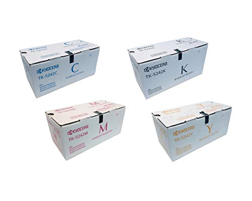 TK5242K 1T02R70US0 Genuine Kyocera Toner Value Pack, B/C/M/Y