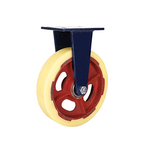 DIPISO Heavy Duty Swivel Castor Wheels - Anti-Skid Nylon, Iron Core - Industrial Furniture Caster