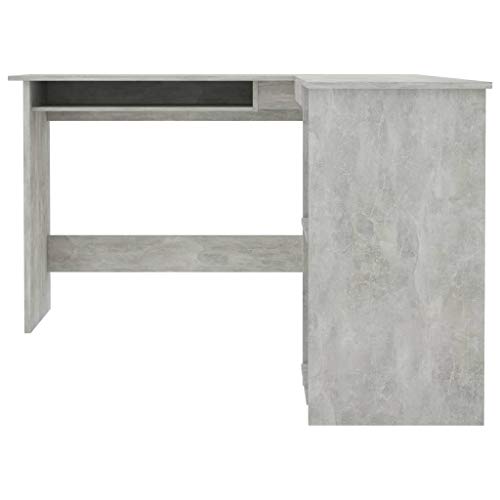 L-Shaped Computer Desk, Corner Desk with 2 Open Shelves, Writing Workstation Table for Home Office Study, 47.2"x55.1"x29.5