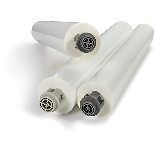 GBC 3125311EZ Pinnacle 27 EZLoad Roll Film, 1.5 mil, 25-Inch x 500 ft, Clear, Glossy