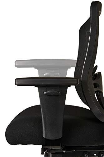 Alera ALEET4117 Etros Series High-Back Multifunction with Seat Slide Chair, Black