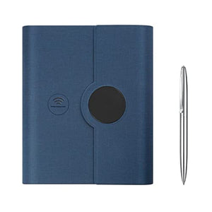 CHNOI Multi-Functional Business Meeting Notebook A5 Loose-Leaf with Charging Treasure High-Grade Office Stationery (Color : Blue)