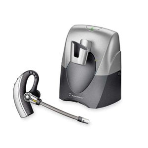 Plantronics CS70N Wireless Earset - Wireless Connectivity - Mono - Behind-the-ear - Silver, Gray