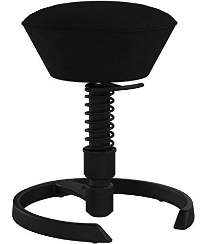 VIA Seating Special Edition Swopper Stool, Black