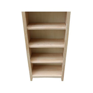 IC International Concepts Shaker Bookcase - 60" H