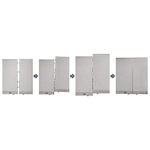 GOF Freestanding X-Shaped Office Partition - Large Fabric Room Divider Panel - 120"D x 180"W x 48"H