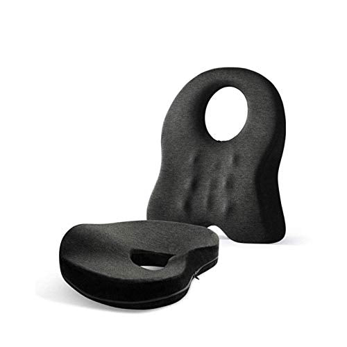 XIXIDIAN Memory Foam Seat Cushion for Back Pain Relief - Washable Cover