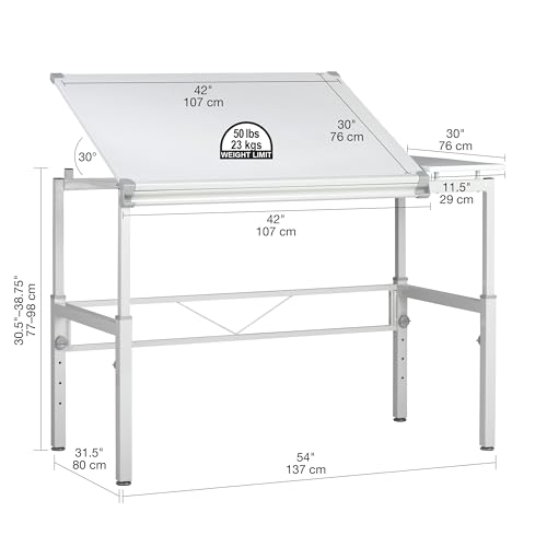 SD Studio Designs Graphix II Workstation - White/Gray 10211