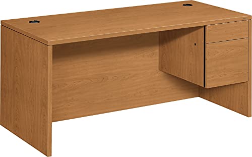 HON 10583RCC 10500 Series L Right 3/4-Height Pedestal Desk, 66 x 30 x 29-1/2, Harvest