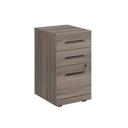 Sauder OfficeWorks Affirm Mobile File Cabinet, Hudson Elm Finish, L: 15.55" x W: 19.45" x H: 28.43