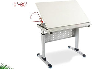 OGRAFF Drafting Table with Lifting Mechanism and Convenient Storage