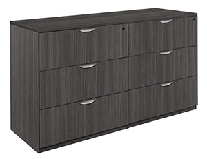 Regency Legacy Side Storage Set with Two Lateral File Cabinets, 72" x 23", Ash Grey
