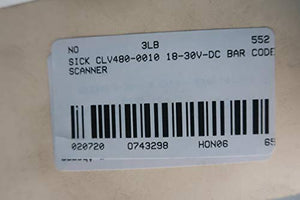 SICK CLV480-0010 BAR Code Scanner 18-30V-DC