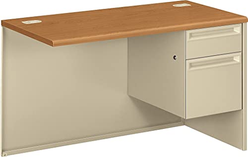 HON 38215RCL 38000 Series Flush Return, Right, 48w x 24d x 29-1/2h, Harvest/Putty