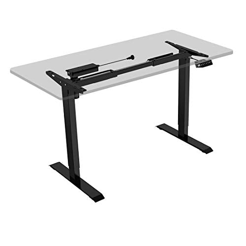 Flexispot EN1B Height Adjustable Desk Frame Electric Sit Stand Desk Base Home Office Stand up Desk(Black Frame)