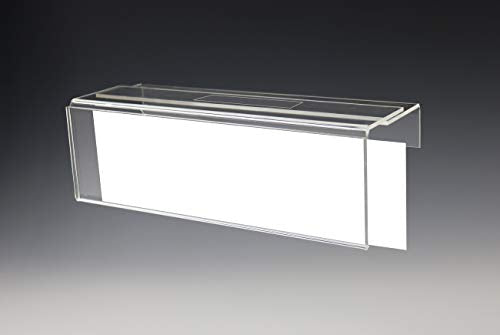 Adjustable Cubicle Name Plate Holders Single-Sided by Plastic Products Mfg - Expands from 2” up to 3” wide using our clear removable magic tape (25 Pack) - Cubicle Name Plates By Plastic Products Mfg.