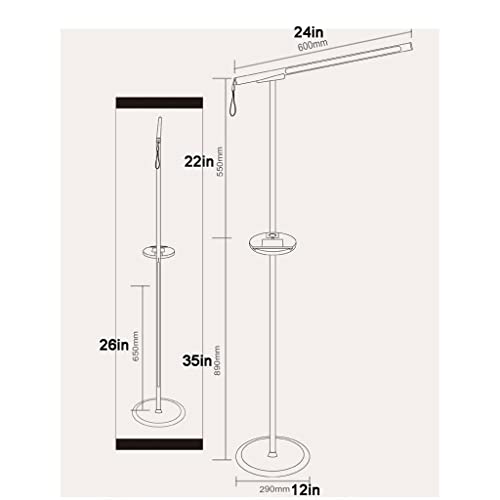 AOKLEY LED Floor Lamp with USB & Wireless Charging - Multifunction Standing Lamp
