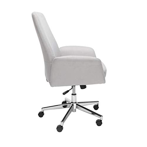 OFM 733-F Modern Fabric Upholstered Office, Cushioned Arm Chair, Grey