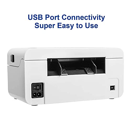 Shipping Lable Printer - 4x6 Printer with Lables 100 Pcs Direct Thermal Label Printing for Shipment Package, High Speed USB Shipping Label Maker for UPS, FedEx, Etsy, Ebay, Amazon Barcode Printing