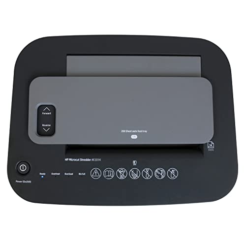 Royal HP Micro Cut Paper Shredder - 200-Sheet Auto Feed, Shreds Credit Cards & Staples, 7.4 Gallon Basket
