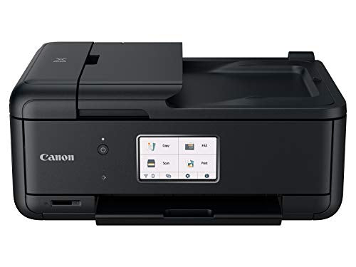 Canon TR8620 All-In-One Printer For Home Office | Copier |Scanner| Fax |Auto Document Feeder | Photo and Document Printing | Airprint (R) and Android Printing, Black