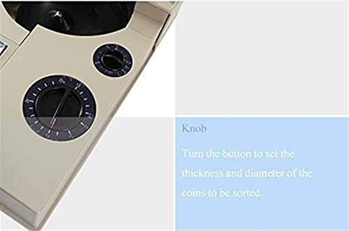Money Counter Roller Coin Sorter Coin Counter Coin Counting Machine with High Speed Coin Sorting Machine for Coins of Different Diameters and
