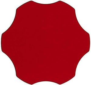 Flash Furniture Mobile 60'' Flower Red Thermal Laminate Activity Table - Standard Height Adjustable Legs
