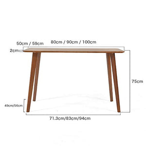 Computer Desk, Simple and Modern Wood Home Office Desk, Workstation for Office/Study/Bedroom, Easy to Assemble, Length: 31.5"/35.4"/39.4", 3 Colour (Color : C, Size : 80x50x75cm)