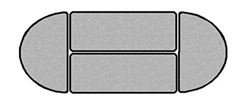 Correll Econoline Flip Top Table 24" x 72" Adjustable Height Gray Granite Melamine Top (Pack of 8)