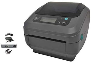 Zebra GX420 Label Printer - Barcodes and Shipping Labels - USB and Network - 4x6 Inch - Direct Thermal - with Power Supply (Renewed)