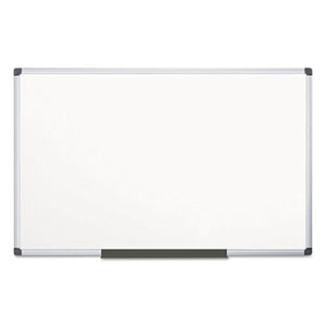 MasterVision CR1501170MV Porcelain Value Dry Erase Board 48 x 96 White Aluminum Frame