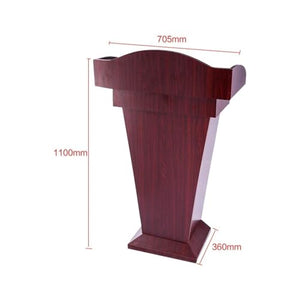 VducK Wooden Speaking Lectern Podium with Storage Space & Heavy Duty Base