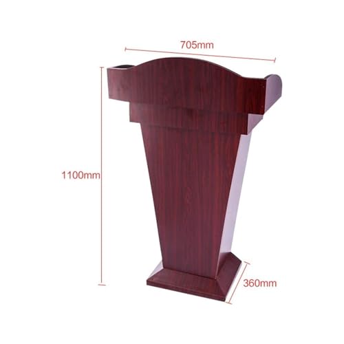 VducK Wooden Speaking Lectern Podium with Storage Space & Heavy Duty Base