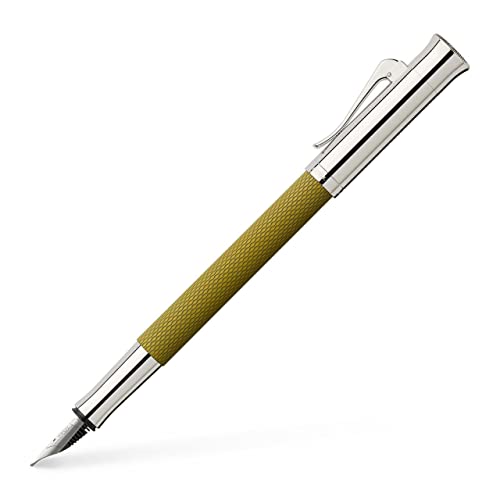 Graf von Faber-Castell Fountain Pen Guilloche Olive Green - Medium