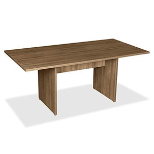 Lorell 69996 Essentials Conference Table, Walnut Laminate