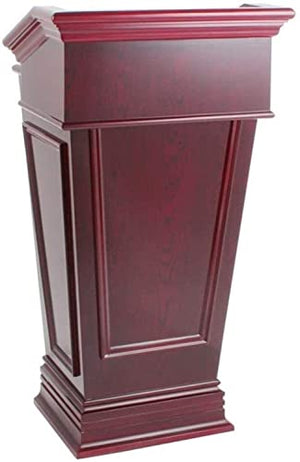 None Portable Floor Lectern Podium Solid Wood - Conference Table & Reception Desk