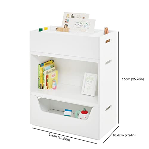 Small Gold Bookshelf with Handle - 32x18.4x66CM