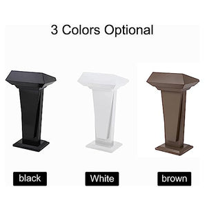 Roedax Heavy Duty Metal Speech Podium Stand - Portable Lectern for Church, School, and Training Institute