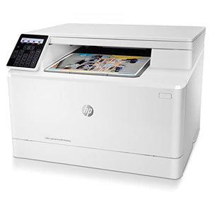 HP Laserjet Pro MFP M182 nw All-in-One Wireless Ethernet Color Laser Printer, White - Print Scan Copy - 2-Line LCD with Numeric Keypad Display, 17 ppm, 600 x 600 dpi, 8.5 x 14