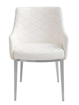 Sunpan Modern Chase Armchair, 22.5" x 21", White