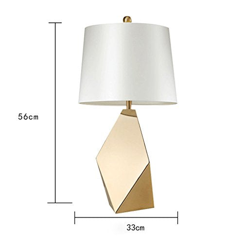 SLH American Simple Originality Prismatic Metal Living Room Villa Art Desk Lamp