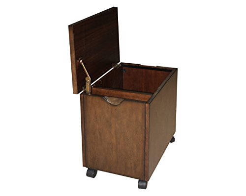 Xcel Cinnamon Finish Office Desk with Hutch & Mobile File by Home Styles